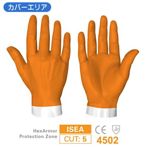 大中産業　#3041　HexArmor　耐針シリーズ黒オールプロ針手袋　ヘラクレスNSR耐切創性、耐針性のある手袋