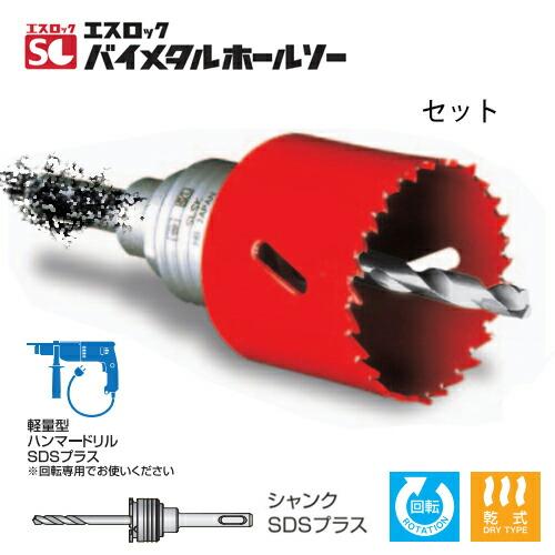 ミヤナガ SLBI065-SD エスロック バイメタルホールソー セット SDS