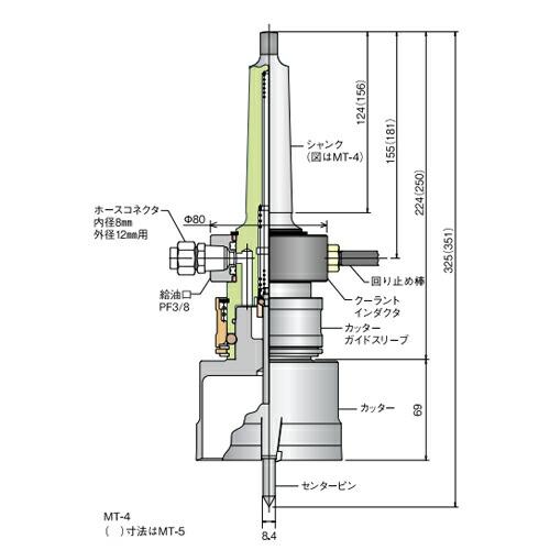 ミヤナガ MBM45 メタルボーラーM500 工作機械用(45mmφ ミヤナガ MBM45 メタルボーラーM500 工作機械用(45mmφ