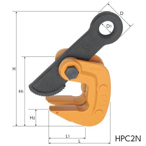 スーパーツール HPC5N 水平横吊クランプ 5t : プロの工具専門店 愛道具