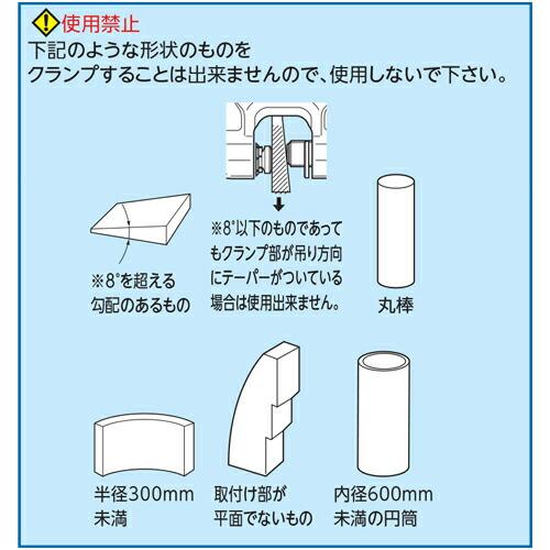 スーパーツール SDC1N スクリューカムクランプ(ダブル・アイ型) 1t
