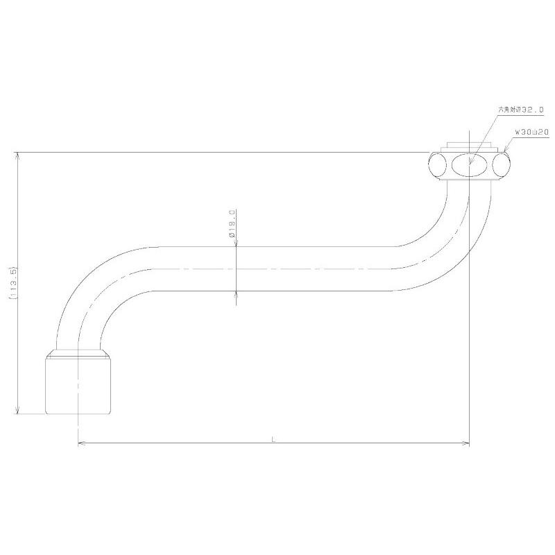 カクダイ-水栓部材 #795-83-240 泡沫Sパイプ（大） : プロの工具専門店