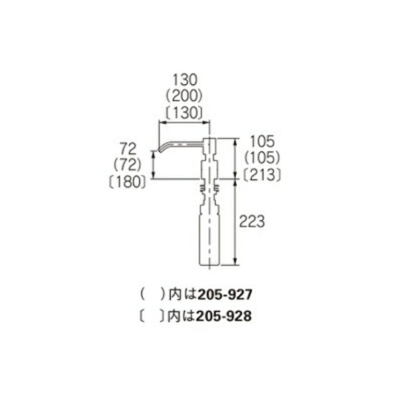 カクダイ-共通部材 #205-928 ソープディスペンサー（トール・ムース