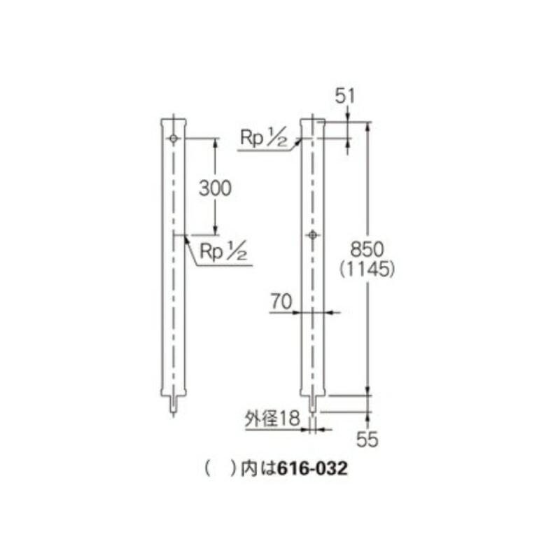 カクダイ 水栓柱(ミカゲ) カクダイ 616-016 水栓柱 ミカゲ 70角