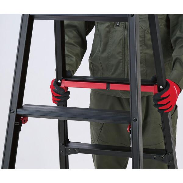 長谷川工業 #10761 RYRB-18 はしご兼用伸縮脚立 シャガマンブラック