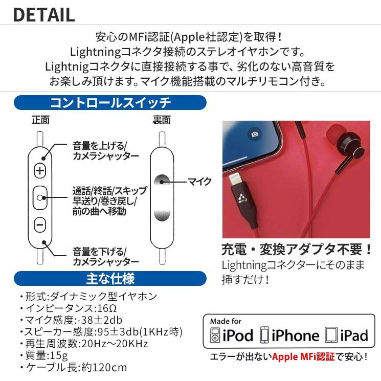 Mfi認証 Lightningイヤホン Iphone Ipad Ipod Ios10 ステレオ 高音質 マイク マルチリモコン Tpe製ケーブル 1cm イヤーチップ付 Lightningコネクター Hal Es2 Hal Es2 Aien 通販 Yahoo ショッピング