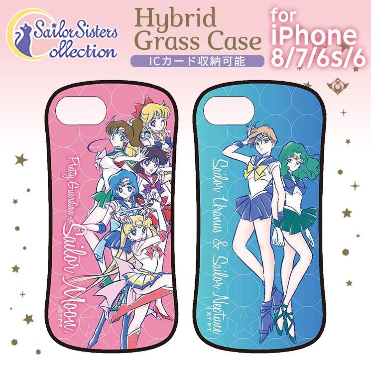 美少女戦士セーラームーン Iphone8 7 6s 6 耐衝撃ケース ストラップホール カードポケット 電磁波干渉防止シート ガラス Tpu 女子 Slm 124 Slm 124 Aien 通販 Yahoo ショッピング