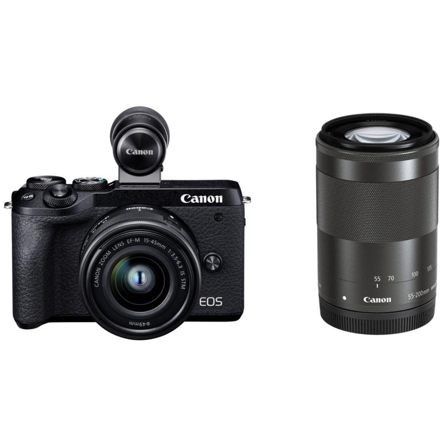 Canon Eos M6 Mark Ii ダブルズームevfキット ブラック お取り寄せ メーカー取り寄せ 予約受付中 1 2ヶ月 Janice Living Nl