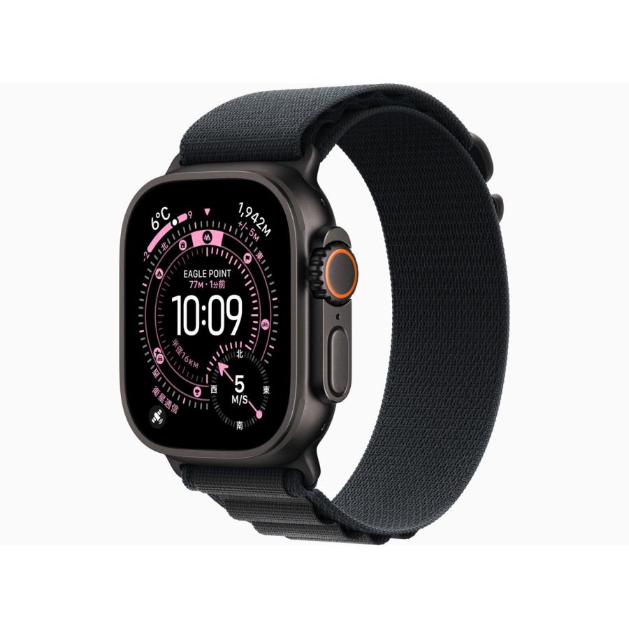 Apple Watch Ultra3 49mm MF0V4J/A ブラック ブラックアルパインループ