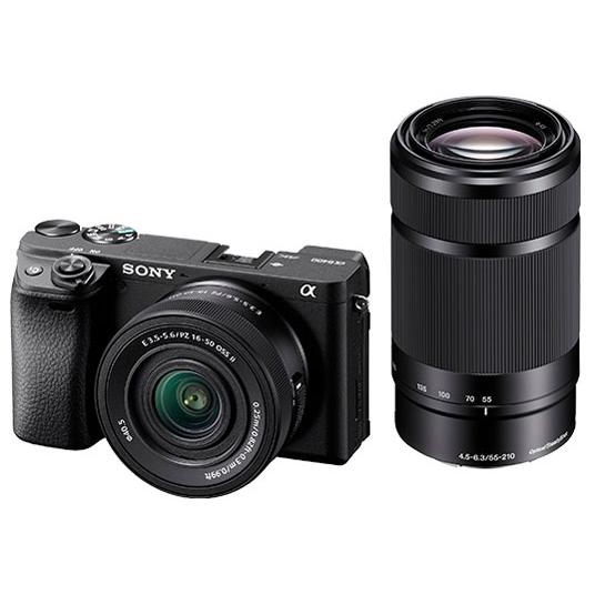 SONY α6400 デジタルカメラ レンズセット SONY α6400 ILCE-6400X ダブルズームレンズキット [ブラック]【お