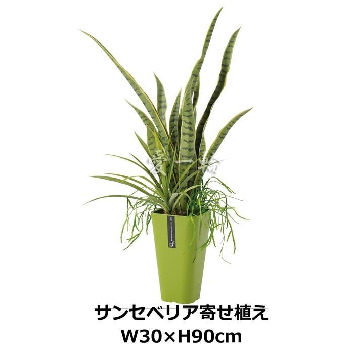 サンセベリア寄せ植えポット W30×H90cm 人工観葉植物 人工植物