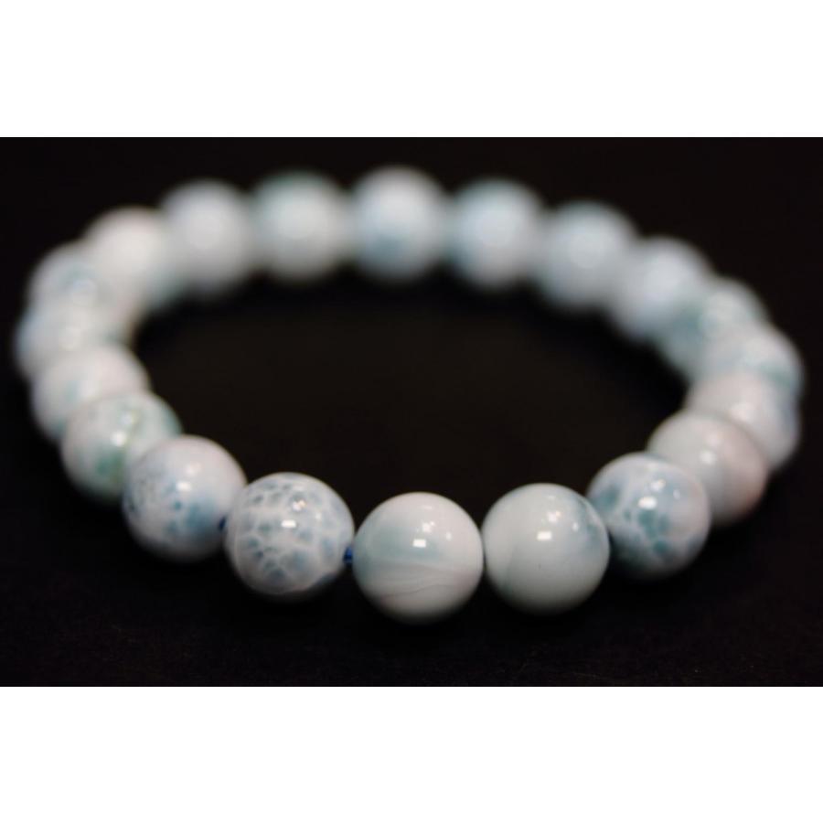⭐︎【天然】ラリマー ブレスレット 9.6mm 27.8g