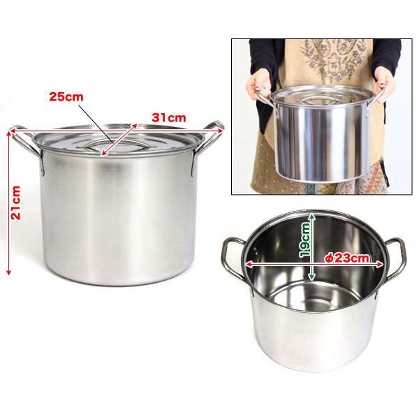 寸胴鍋 25cm 8L ステンレス製 蓋付き 業務用 キッチン用品 厨房 寸胴鍋 25cm 8L ステンレス製 蓋付き 業務用 キッチン用品 厨房