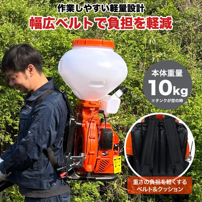 Real【2025年新商品】エンジン散布機 背負い式 42cc 大容量26Lタンク