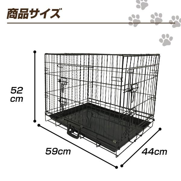 ペットケージ 折りたたみ 小型犬用 Mサイズ ペットゲージ 犬 ケージ 小屋 サークル ゲージ 猫 屋内 キャットケージ 室内 犬小屋 猫小屋 ###ペットケージ8002###｜ai-mshop｜04