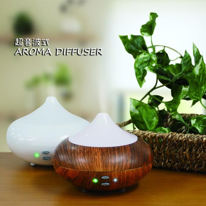 アロマディフューザー 新型 超音波式 除菌 抗菌 次亜塩素酸水対応 木目調 Ledライト イルミ 照明 アロマポッド アロマランプ 加湿器 アロマfy Ad007 一撃shop 通販 Paypayモール
