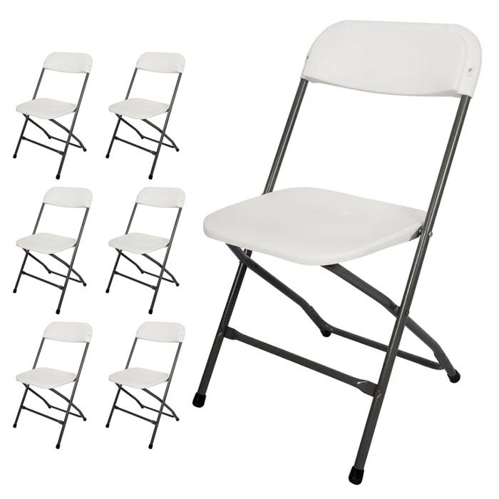 6脚セット アウトドアチェア 折りたたみ パイプ椅子 パイプイス