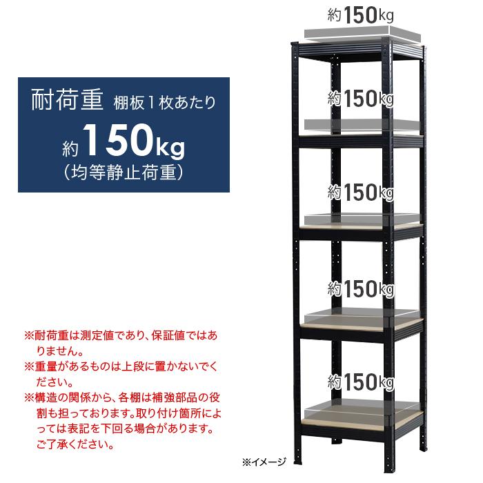 スチールラック キッチンラック 5段 幅45×奥行44×高さ180cm 可動棚