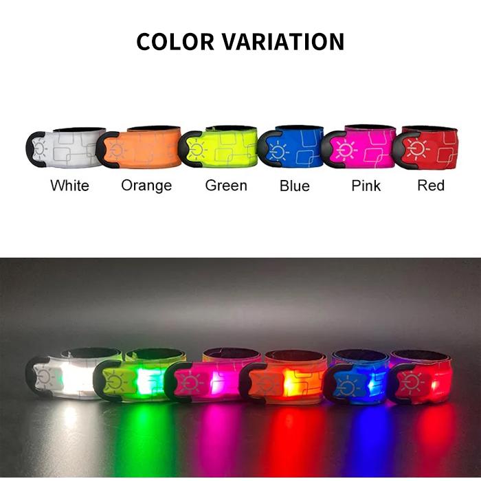 ランニング ライト LED スラップバンド 光る アームバンド リスト