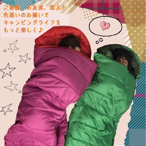 寝袋 封筒型 シュラフ 携帯 軽量 キャンプ アウトドア 車中泊 コンパクト収納###寝袋FX-3005### | ブランド登録なし | 02