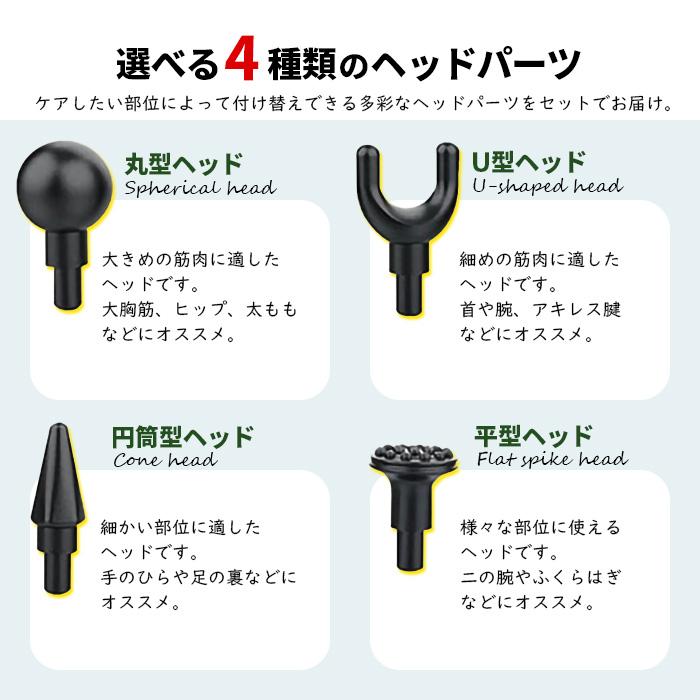 マッサージガン マッサージ器 ハンディ 筋膜リリース 32段階 4