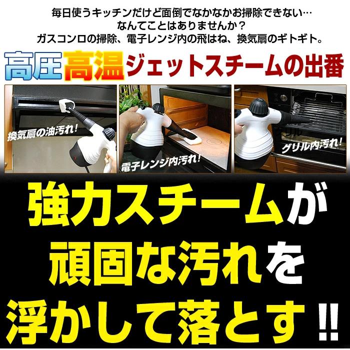 スチームクリーナー スチームジェット高温スチーム 除菌 消臭