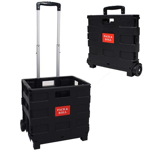 折りたたみ キャリーカート ショッピング カート キャスター付 コンテナカート コンテナキャリー ボックスワゴン 買い物 カート