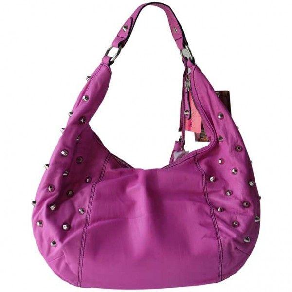 ベッツィジョンソン ショルダーバッグ レディース Betsey Johnson スタッズ バイカー 牛革 レザー ピンク HOBO BIKER CHIC BH43120 9138｜ai-na｜03