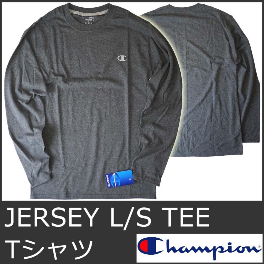 Champion（チャンピオン） Tシャツ メンズ ロンT 長袖 黒灰 グレー