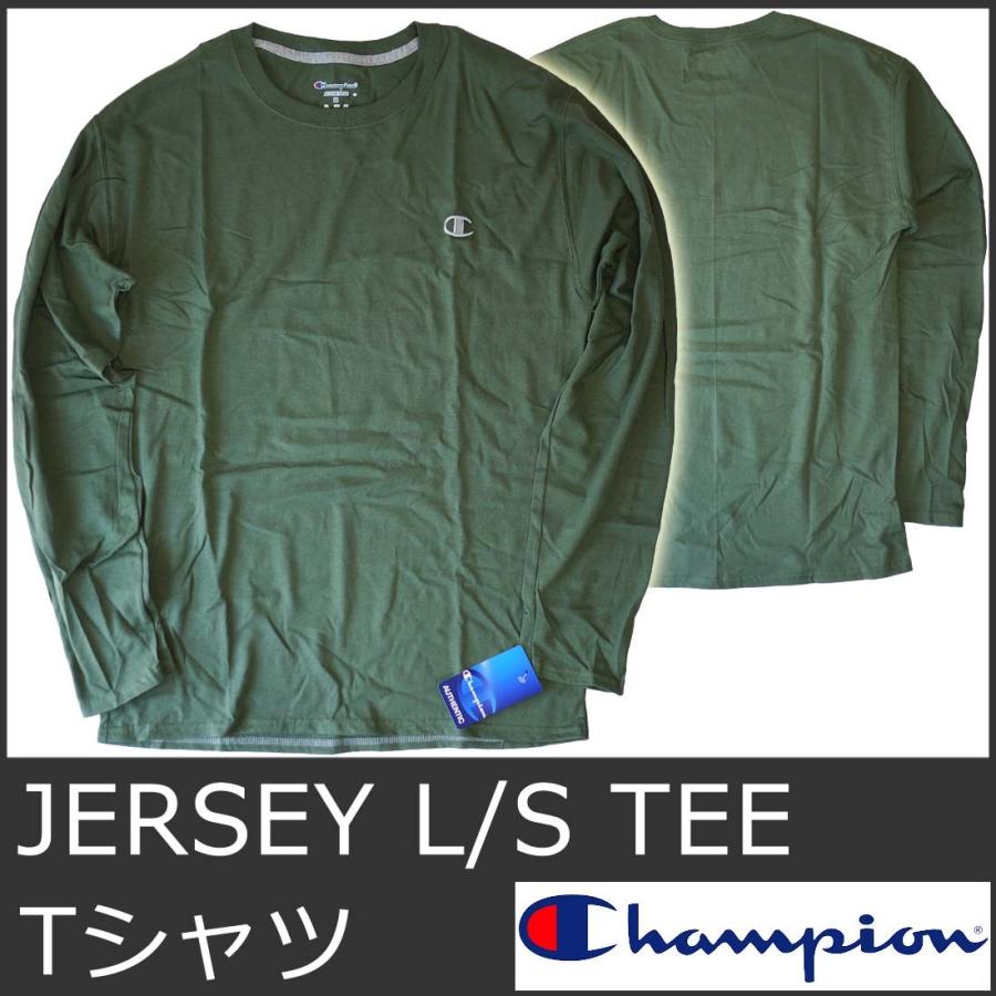 Champion / 長袖Tシャツ/L/コットン/GRN Champion（チャンピオン） ロンT メンズ Tシャツ 長袖 緑 グリーン