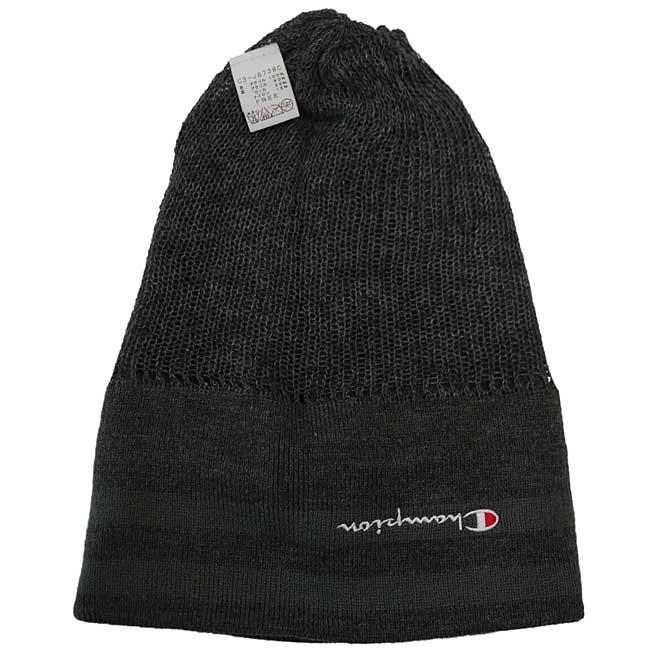 Champion（チャンピオン） ニットキャップ メンズ ビーニー グレー