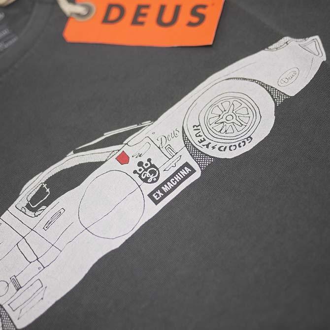 デウス Tシャツ メンズ デウスエクスマキナ 半袖 レーサー 黒 ブラック DEUS EX MACHINA ROARING 40 5020｜ai-na｜02