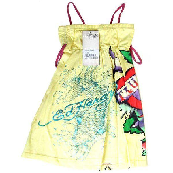 Ed Hardy（エド・ハーディー） ワンピースドレス 女の子 2-7才 レモン