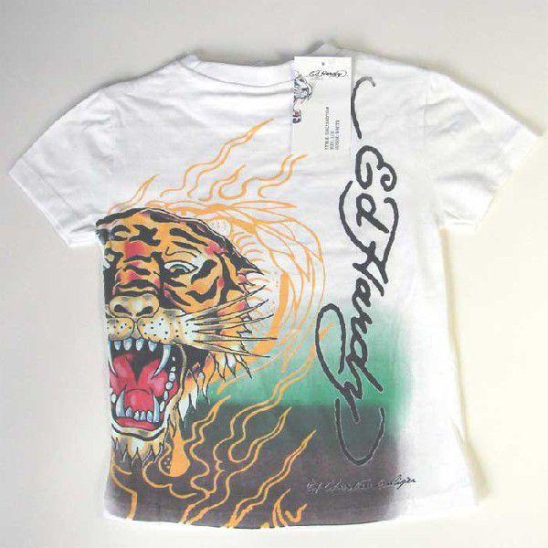 Ed Hardy エドハーディー Tシャツ タイガー 虎 ユニセックス Ed Hardy エドハーディー Tシャツ 男の子 女の子 2-7才 半袖
