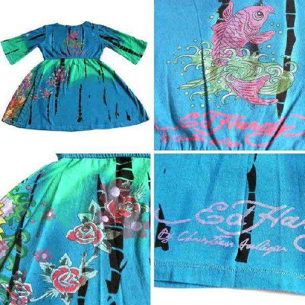 Ed Hardy（エド・ハーディー） ワンピースドレス 長袖 女の子 5-7才 