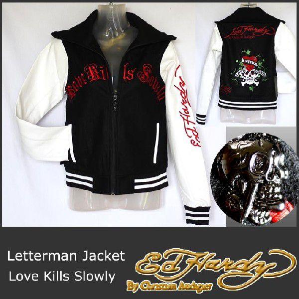 エドハーディー ジャケット ラブキル/黒 EDHARDY 1069 EHOW7022 