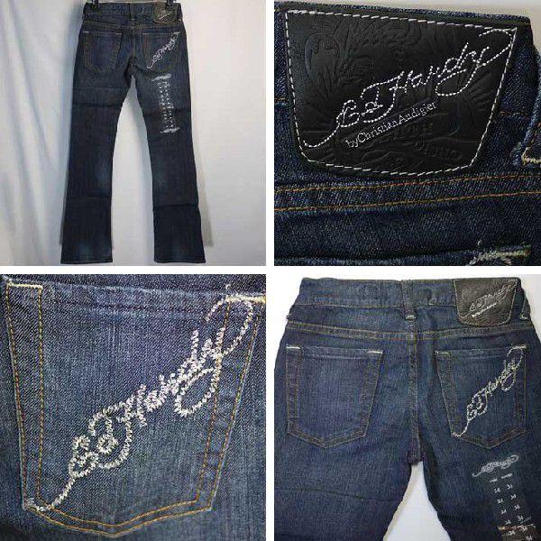 【デニムブーツカット/ロゴ】エドハーディー1115 ジーンズ Ed Hardy エドハーディー ブーツカット デニム レディース ロゴ