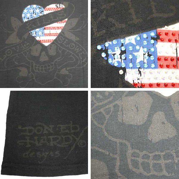 Ed Hardy（エド・ハーディー） Tシャツ メンズ 半袖 ラインストーン