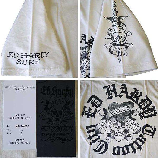 半袖Tシャツ サーフ ラブキル EDHARDY エドハーディー 5252 Ed Hardy エドハーディー Tシャツ メンズ 半袖 サーフ ラブキル