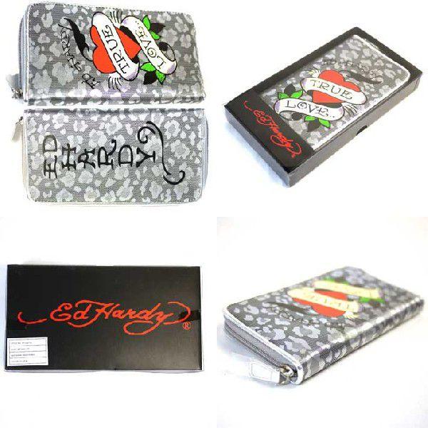Ed Hardy（エド・ハーディー） 長財布 レディース トゥルーラブ