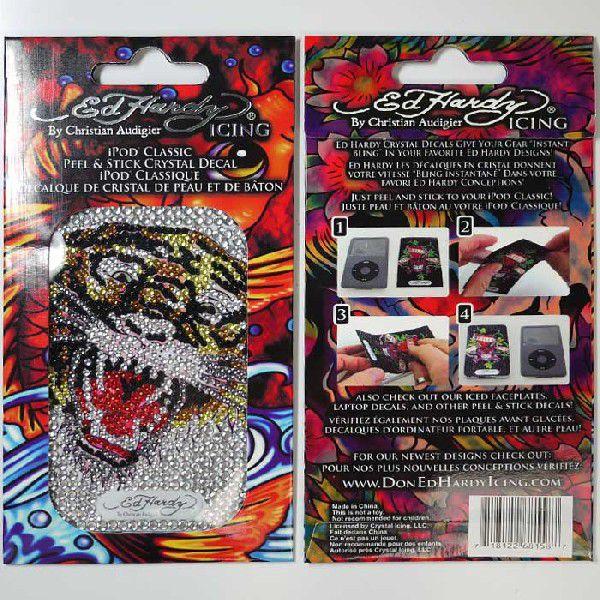 Ed Hardy（エド・ハーディー） ステッカー ipodサイズ シール/タイガー