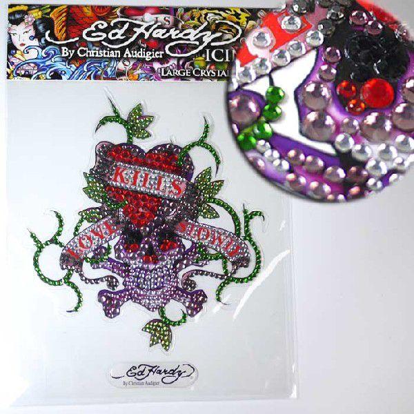 Ed Hardy（エド・ハーディー） ステッカー ラージサイズ メンズ