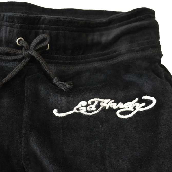 Ed Hardy（エド・ハーディー） セットアップ パーカー レディース 黒