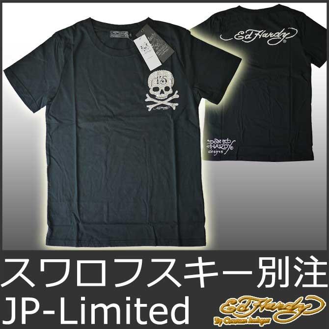 Ed Hardy エドハーディー Tシャツ メンズ 半袖 スカル 黒 ブラック 