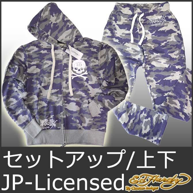 Ed Hardy エドハーディー セットアップ パーカー メンズ Ed Hardy エドハーディー セットアップ パーカー メンズ