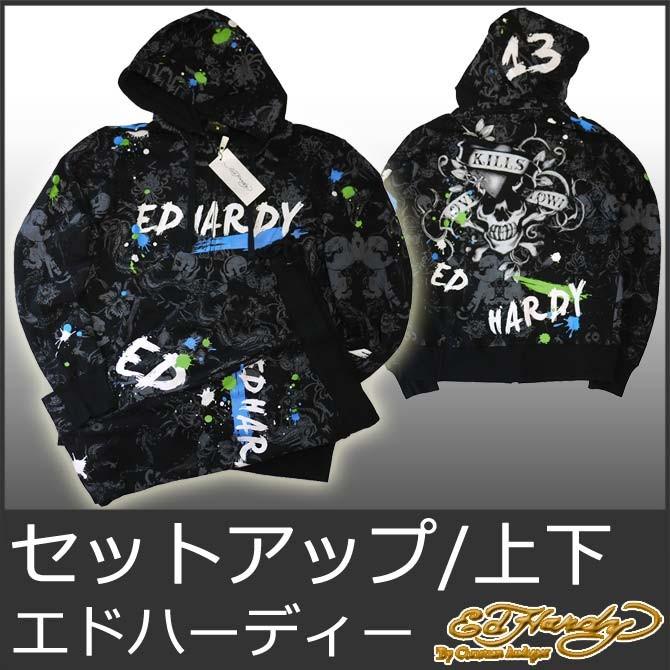 Ed Hardy エドハーディー セットアップ メンズ 上下セット Ed Hardy エドハーディー セットアップ メンズ 上下セット