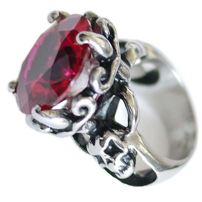 Ed Hardy（エド・ハーディー） リング ペア 指輪 レッドストーン