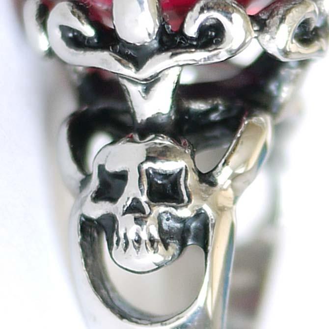Ed Hardy（エド・ハーディー） リング ペア 指輪 レッドストーン