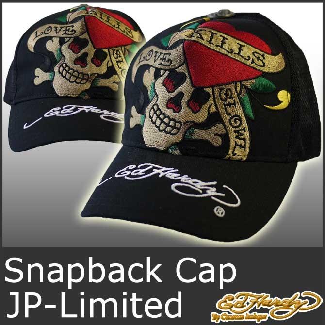 Ed Hardy（エド・ハーディー） キャップ メンズ レディース 黒