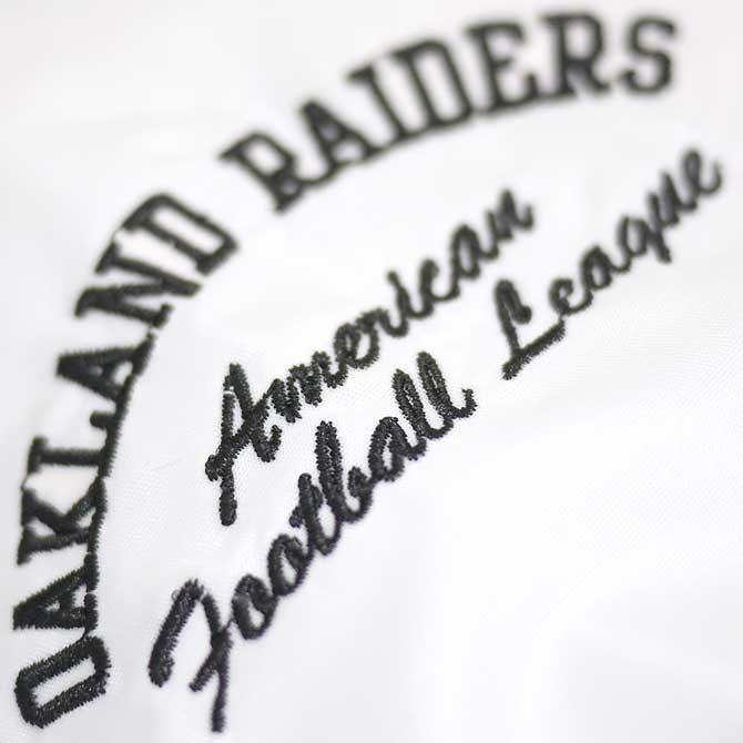 MAJESTIC レイダース スタジャン メンズ NFL ブランド 中綿 黒